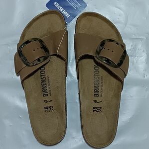 Birkenstock Madrid Big Buckle Natural Color Narrow Size 38 - US L7, M5